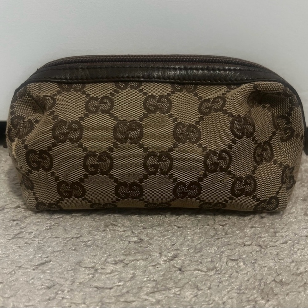 Gucci Brown Monogram Pouch